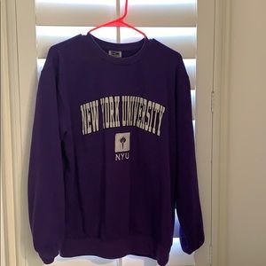 NYU crew neck sweatshirt